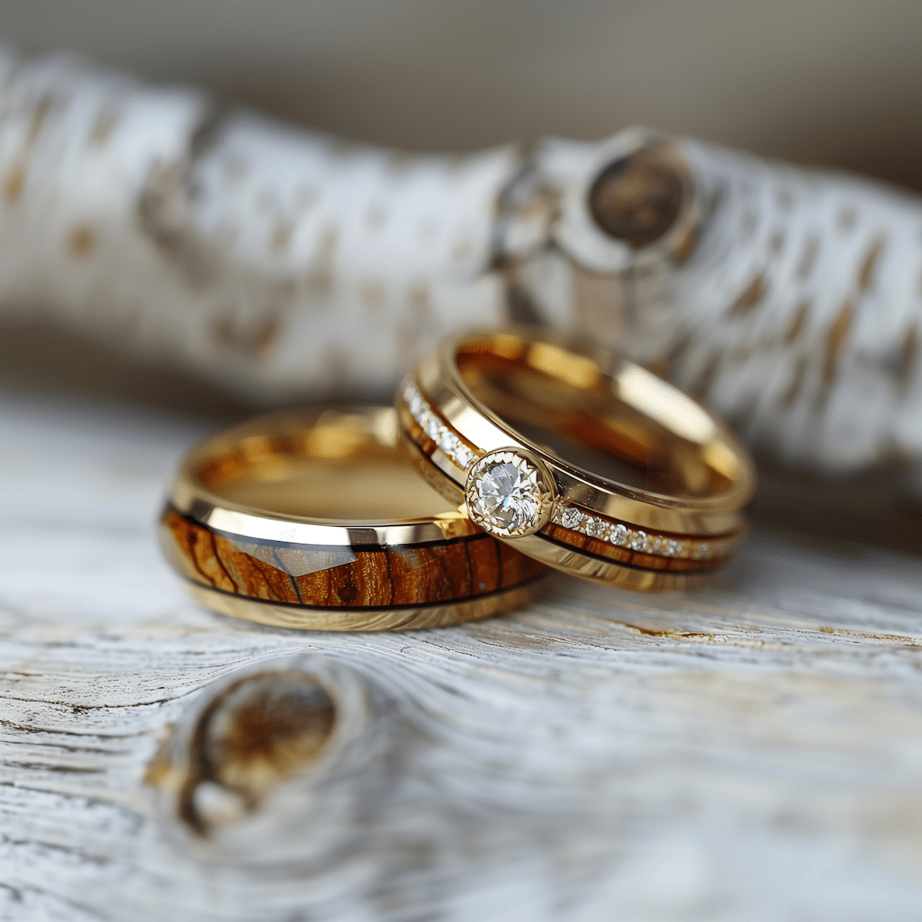 Juwelierfachgeschäft Göze 3 betabe_wedding_rings_material_wood_and_gold_with_one_or_two_gem_3bc381bf-cf70-4c45-afc4-5f4219d0307e