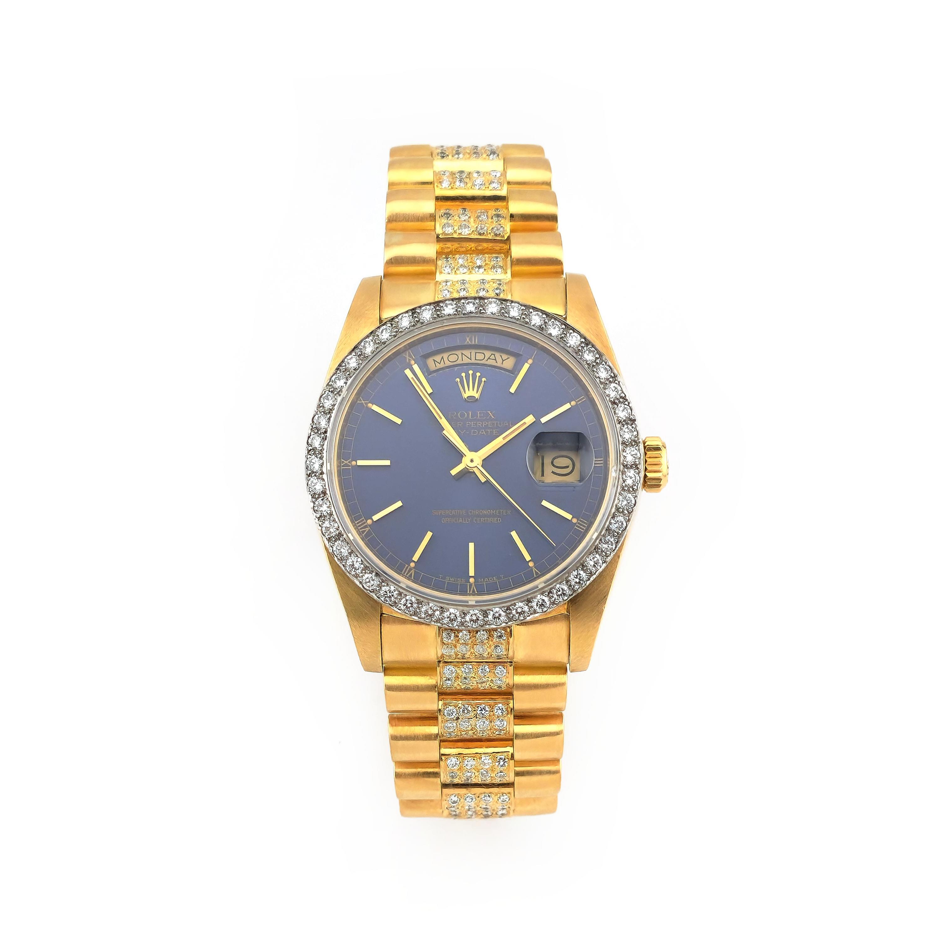 ROLEX Day-Date Diamant 36 mm 750er Gold Ref. 18038