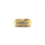 Prunkvoller 585er Gelbgold Ring mit Diamant