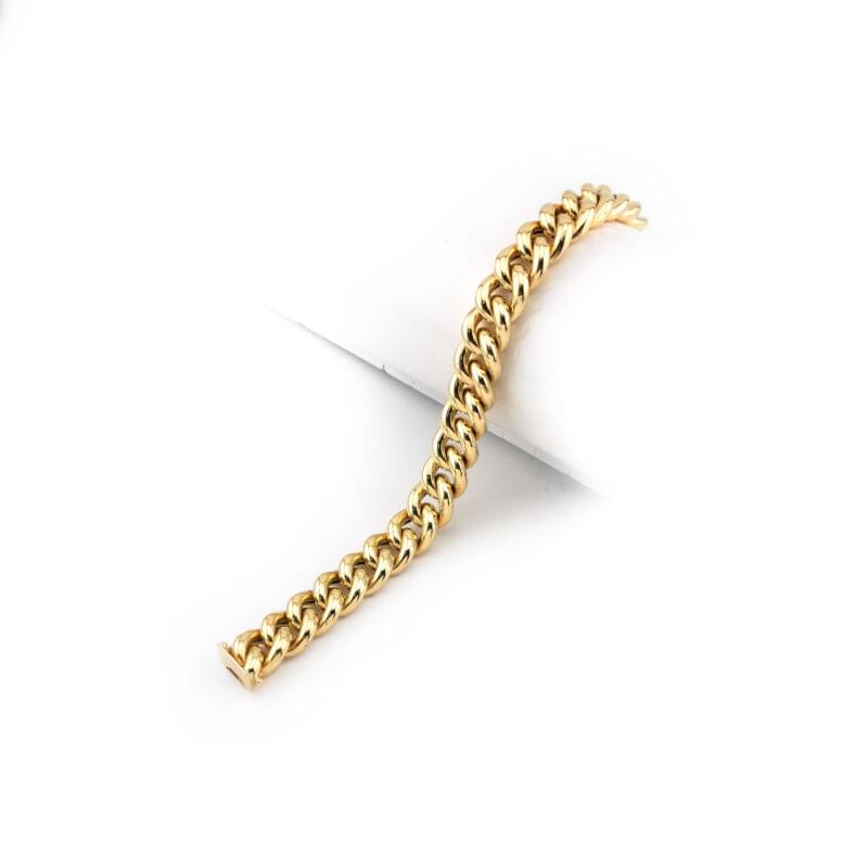 Breites Panzerarmband Halbmassiv 585er 1 Breites Panzerarmband Halbmassiv 585er