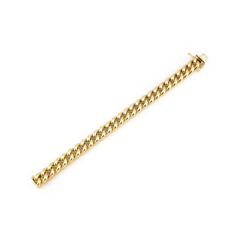 Breites Panzerarmband Halbmassiv 585er 3 Breites Panzerarmband Halbmassiv 585er