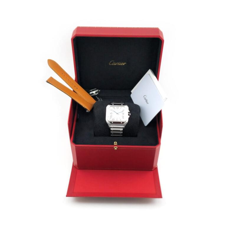 CARTIER Santos Grosses Modell WSSA0018 Full Set 6 CARTIER Santos Grosses Modell WSSA0018 Full Set