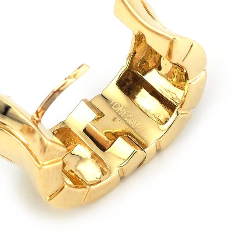 Breite Creolen von Toni Gard Konkav 585er Gelbgold 4 Breite Creolen von Toni Gard Konkav 585er Gelbgold