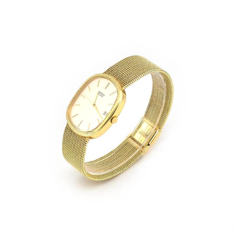 Seltene Grand SEIKO Armbanduhr aus 585er Gelbgold 2 Seltene Grand SEIKO Armbanduhr aus 585er Gelbgold