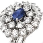 Saphire Ohrringe 750er mit ca. 3,8 Karat Diamanten