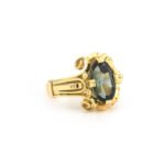 Vintage Turmalin Ring 585er Gelbgold