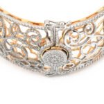 Luxuriöser Diamantreif aus 585er Weiss-/Rosegold