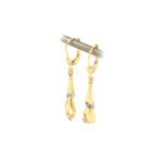 Handohrringe mit Diamant in 585er Gelbgold