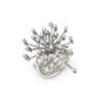 Sternhimmel Cocktailring aus 750er WG mit Diamanten