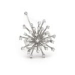 Sternhimmel Cocktailring aus 750er WG mit Diamanten