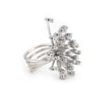 Sternhimmel Cocktailring aus 750er WG mit Diamanten