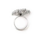 Sternhimmel Cocktailring aus 750er WG mit Diamanten