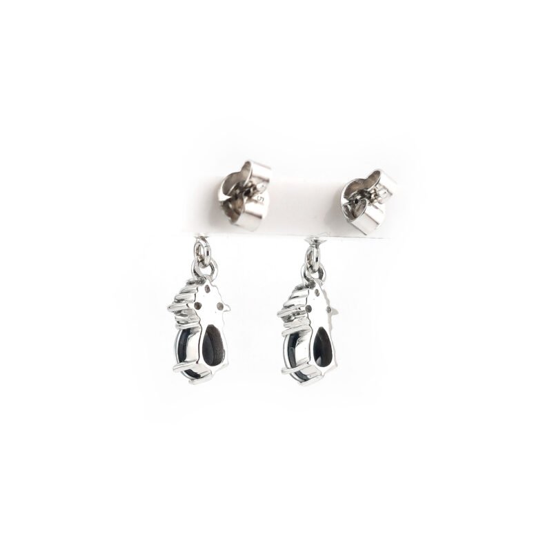 Opal Ohrstecker mit Diamanten aus 585er Weissgold 3 Opal Ohrstecker mit Diamanten aus 585er Weissgold