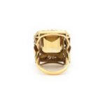 Prunkvoller Citrin Ring aus 585er Gelbgold