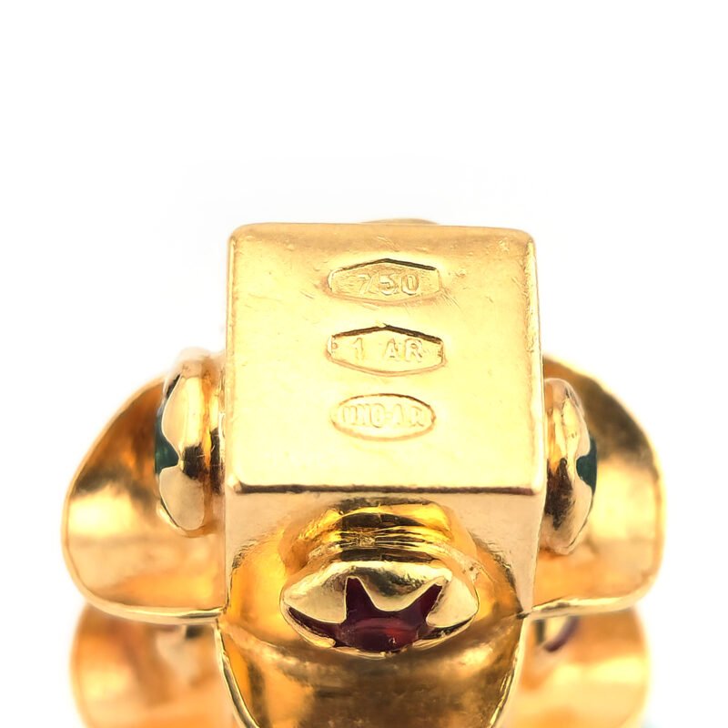 Ampel Anhänger/Charm aus Italien 750er Gelbgold