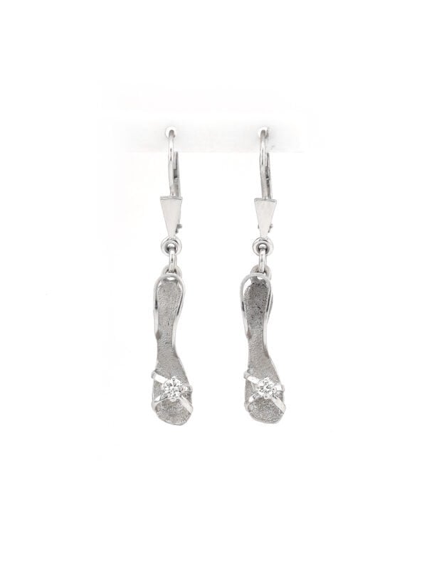High Heel Diamant Ohrringe aus 585er Weissgold