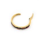 Chaumet Diamantreif mit Koralle und Onyx 750er