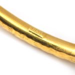 Armreif rund gehämmert 585er Gelbgold