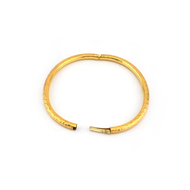 Armreif rund gehämmert 585er Gelbgold 4 Armreif rund gehämmert 585er Gelbgold