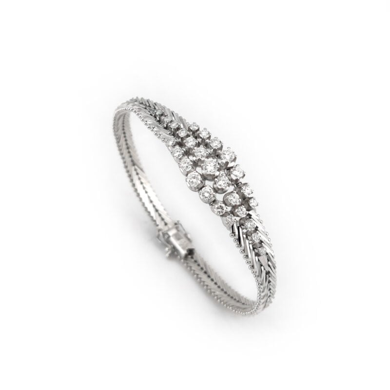 Diamantarmband aus 750er Weissgold ca. 1,74 Karat 1 Diamantarmband aus 750er Weissgold ca. 1,74 Karat