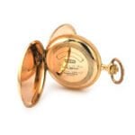 3 Deckel Savonette Taschenuhr 585er Gold ziseliert