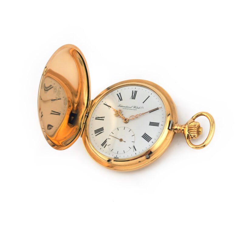 IWC 3 Deckel Savonette Taschenuhr 585er Gold