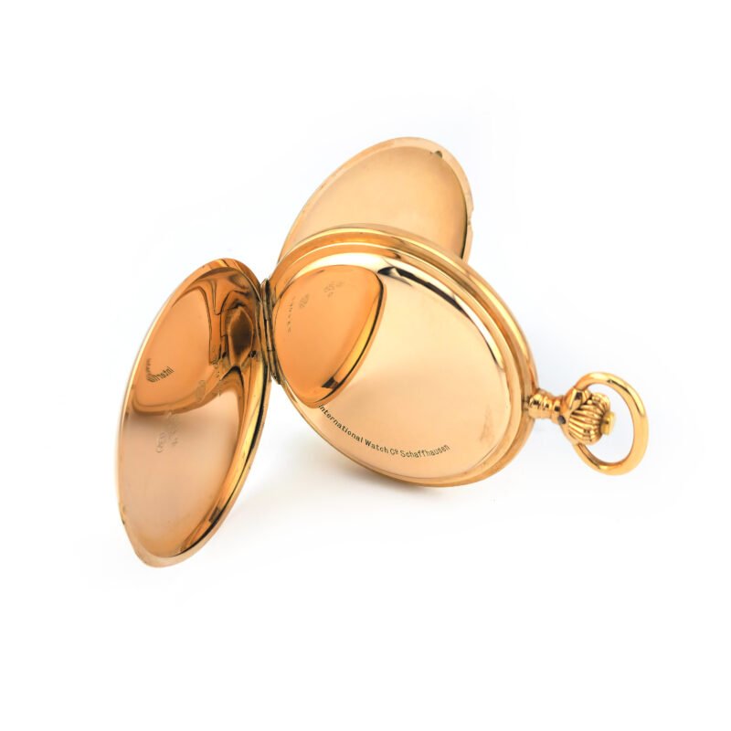 IWC 3 Deckel Savonette Taschenuhr 585er Gold