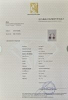 Granat Ohrringe mit Diamant 585er Weissgold Zert.