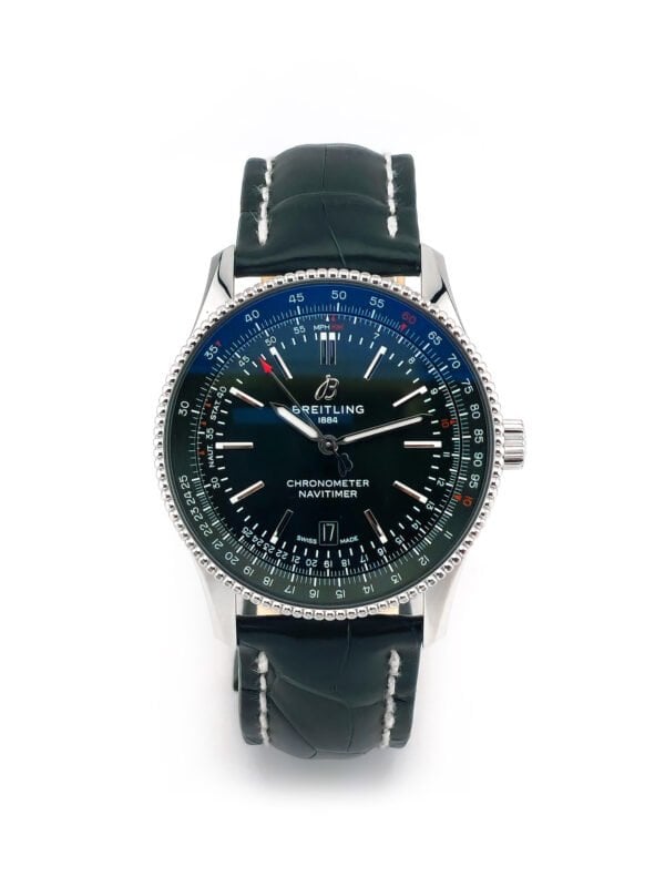 Breitling Navitimer B01  41 mm BJ 22 Grün Full Set