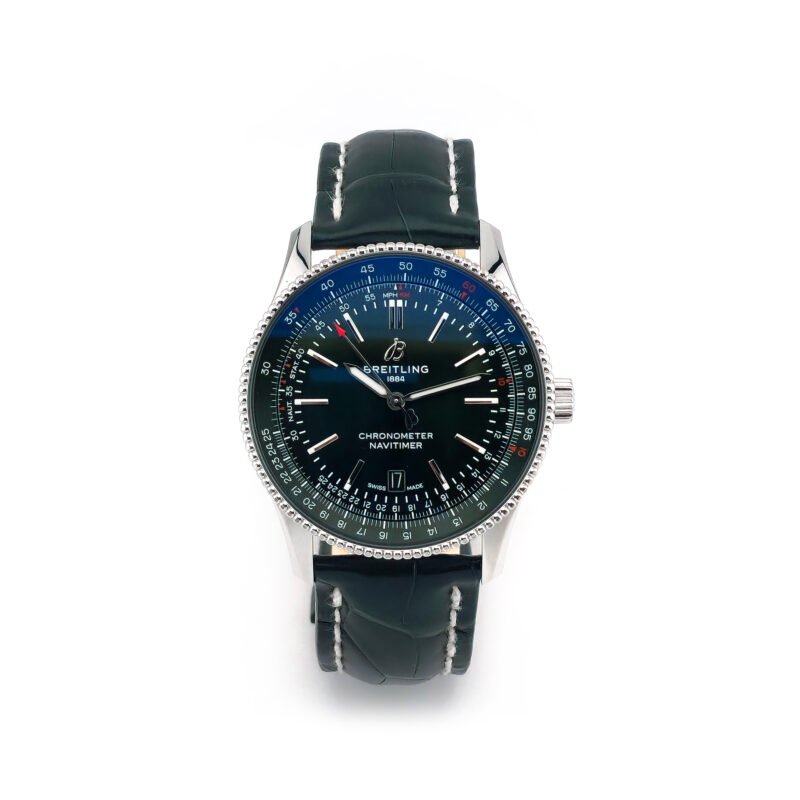 Breitling Navitimer B01  41 mm BJ 22 Grün Full Set