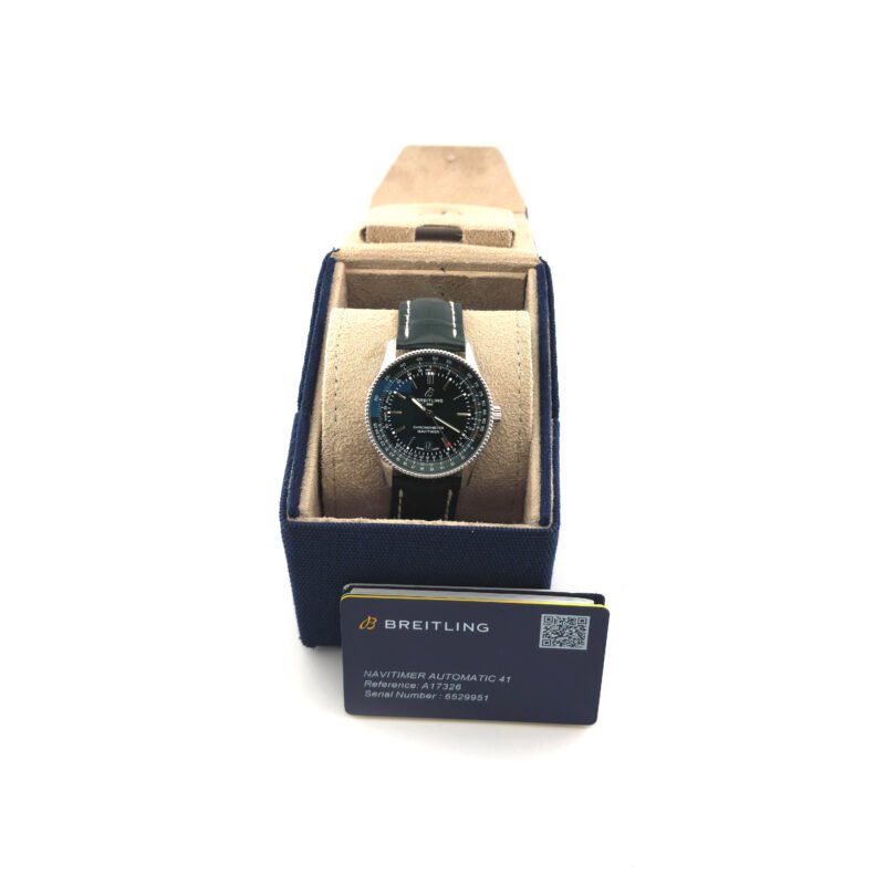 Breitling Navitimer B01  41 mm BJ 22 Grün Full Set