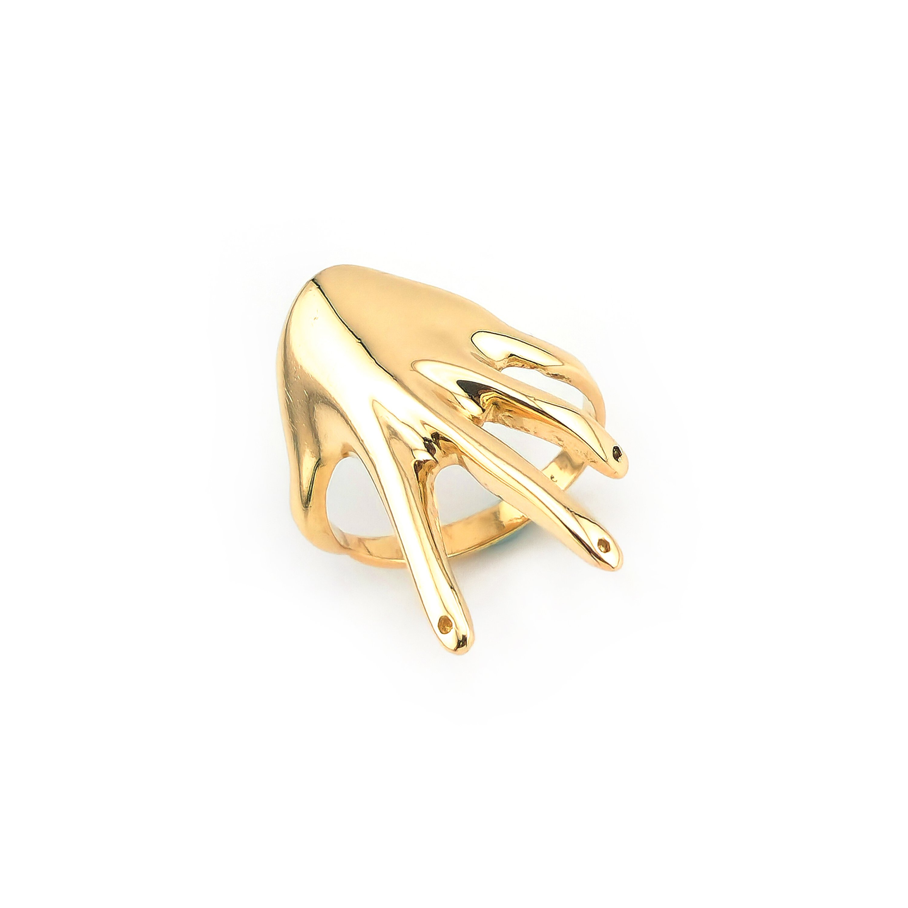 Vintage Hand Ring 585er Gelbgold