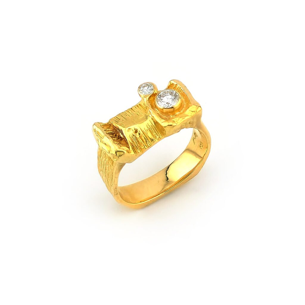 Wurzbacher Diamantring in 750er Gelbgold 0,5 Karat