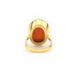 3 Grazien Muschelgemme Ring aus 750er Gold