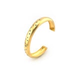 Designer Armreif aus 750er Gold mit Saphiren