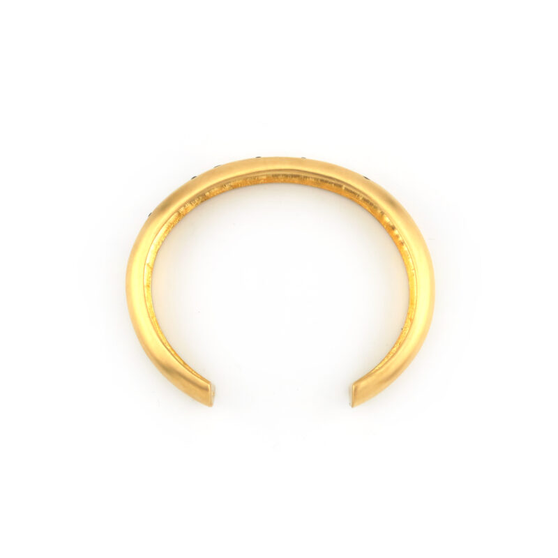 Designer Armreif aus 750er Gold mit Saphiren 5 Designer Armreif aus 750er Gold mit Saphiren