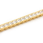 Schlichtes Zirkonia Tennisarmband aus 585er Gold