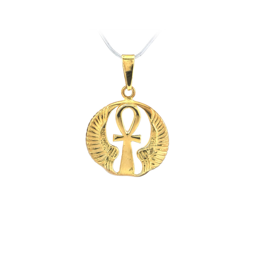 Ägyptischer Kreuz Anhänger Symbol des Lebens Gold