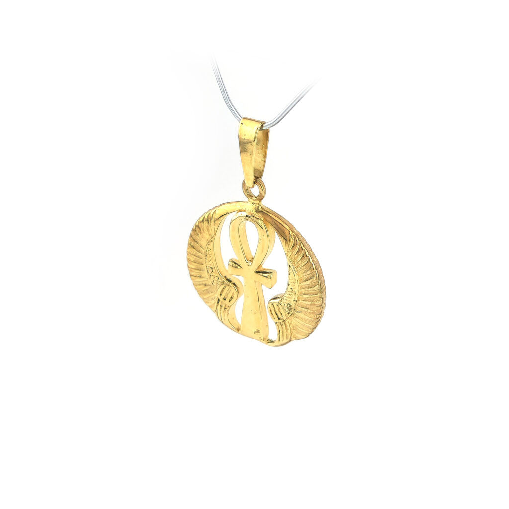 Ägyptischer Kreuz Anhänger Symbol des Lebens Gold (4)