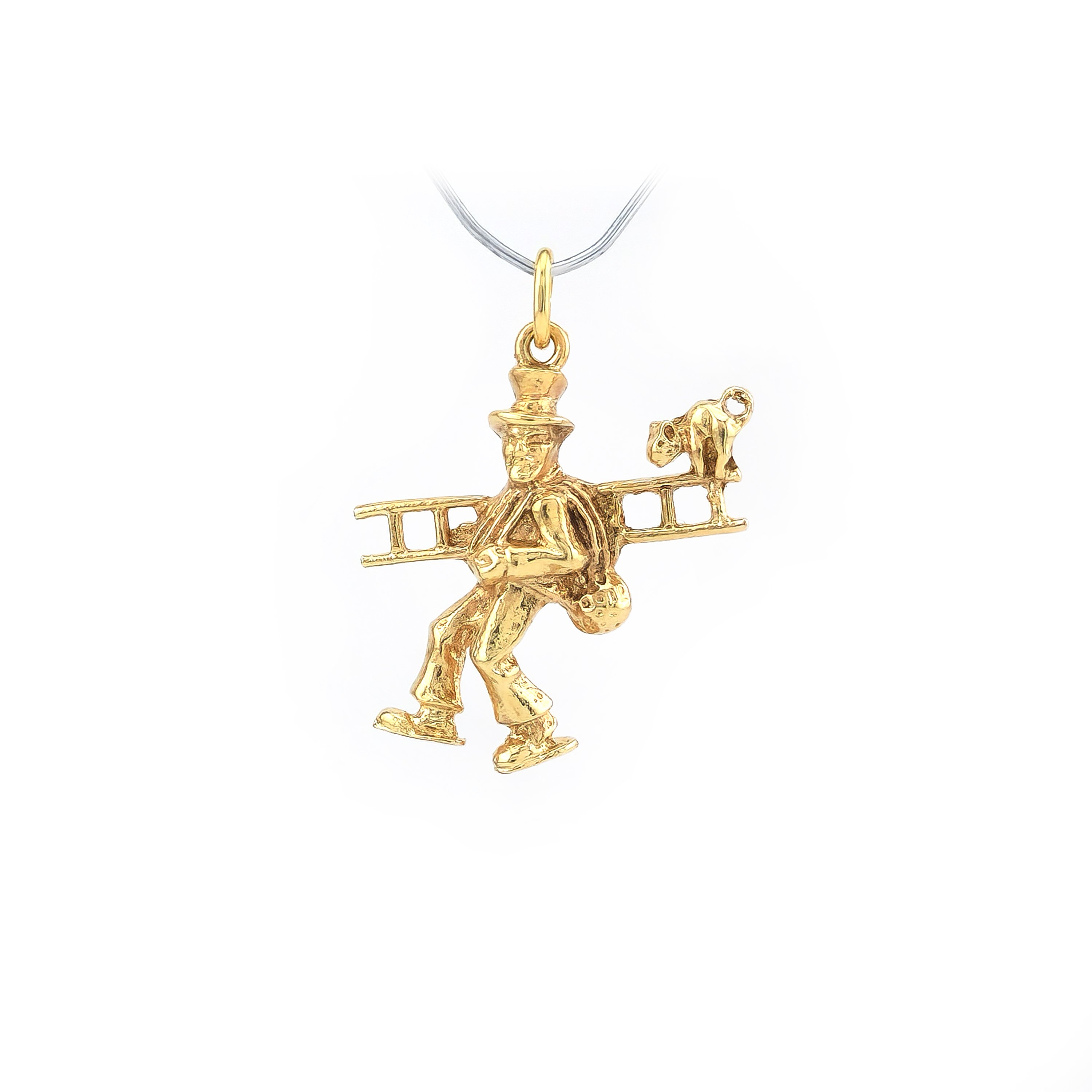 Schornsteinfeger Glücks- Anhänger aus 585er Gold 5 Schornsteinfeger Glücks- Anhänger aus 585er Gold (1)