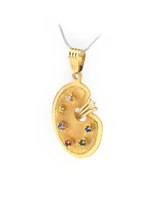 Malpaletten-Anhänger aus 585er Gold und Zirkonia (4)