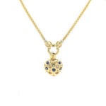 Herzförmiges Collier durchbrochen 585er Gold