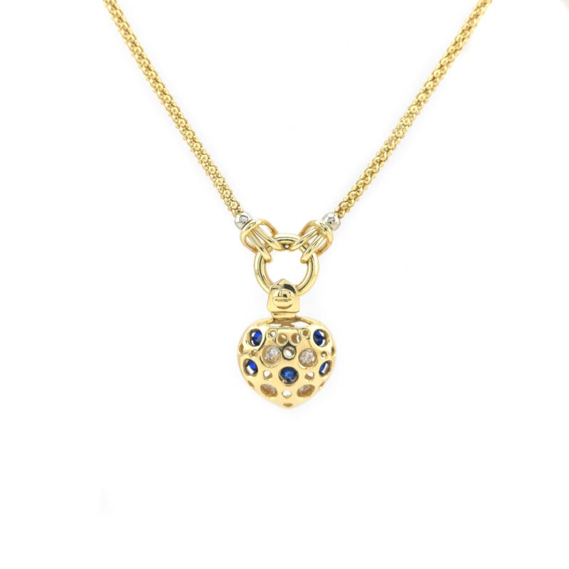 Herzförmiges Collier durchbrochen 585er Gold 1 Herzförmiges Collier durchbrochen 585er Gold