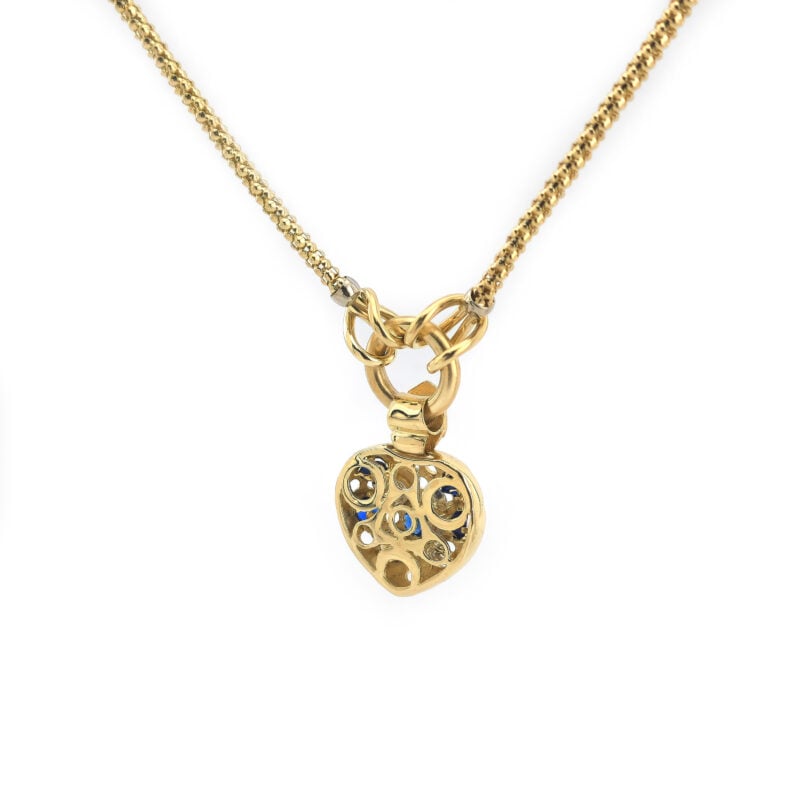 Herzförmiges Collier durchbrochen 585er Gold 3 Herzförmiges Collier durchbrochen 585er Gold