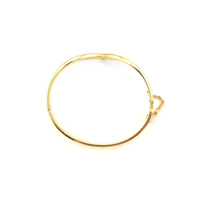 Armreif V-Form mit Smaragd und Diamant 585er Gold 6 Armreif V-Form mit Smaragd und Diamant 585er Gold