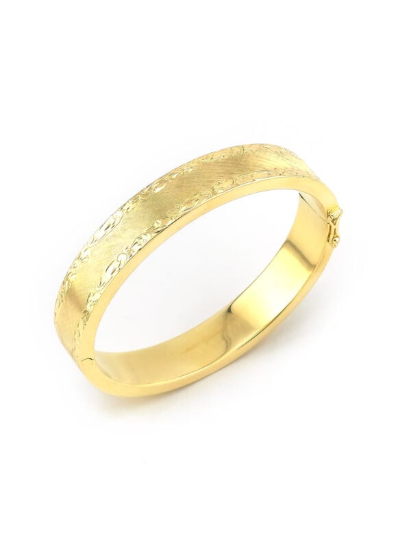 Armreif per Hand Ziseliert 585er Gold