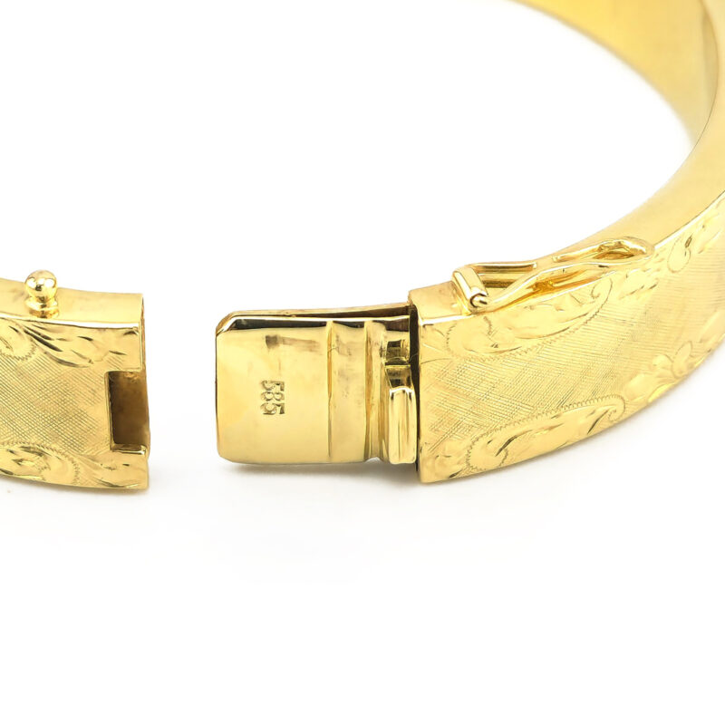 Armreif per Hand Ziseliert 585er Gold 4 Armreif per Hand Ziseliert 585er Gold