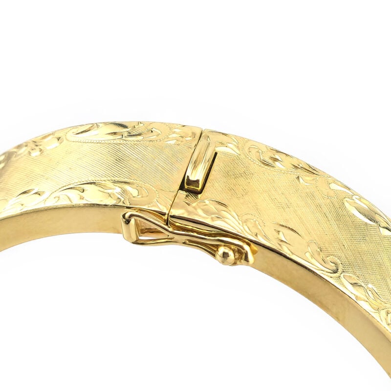 Armreif per Hand Ziseliert 585er Gold 3 Armreif per Hand Ziseliert 585er Gold