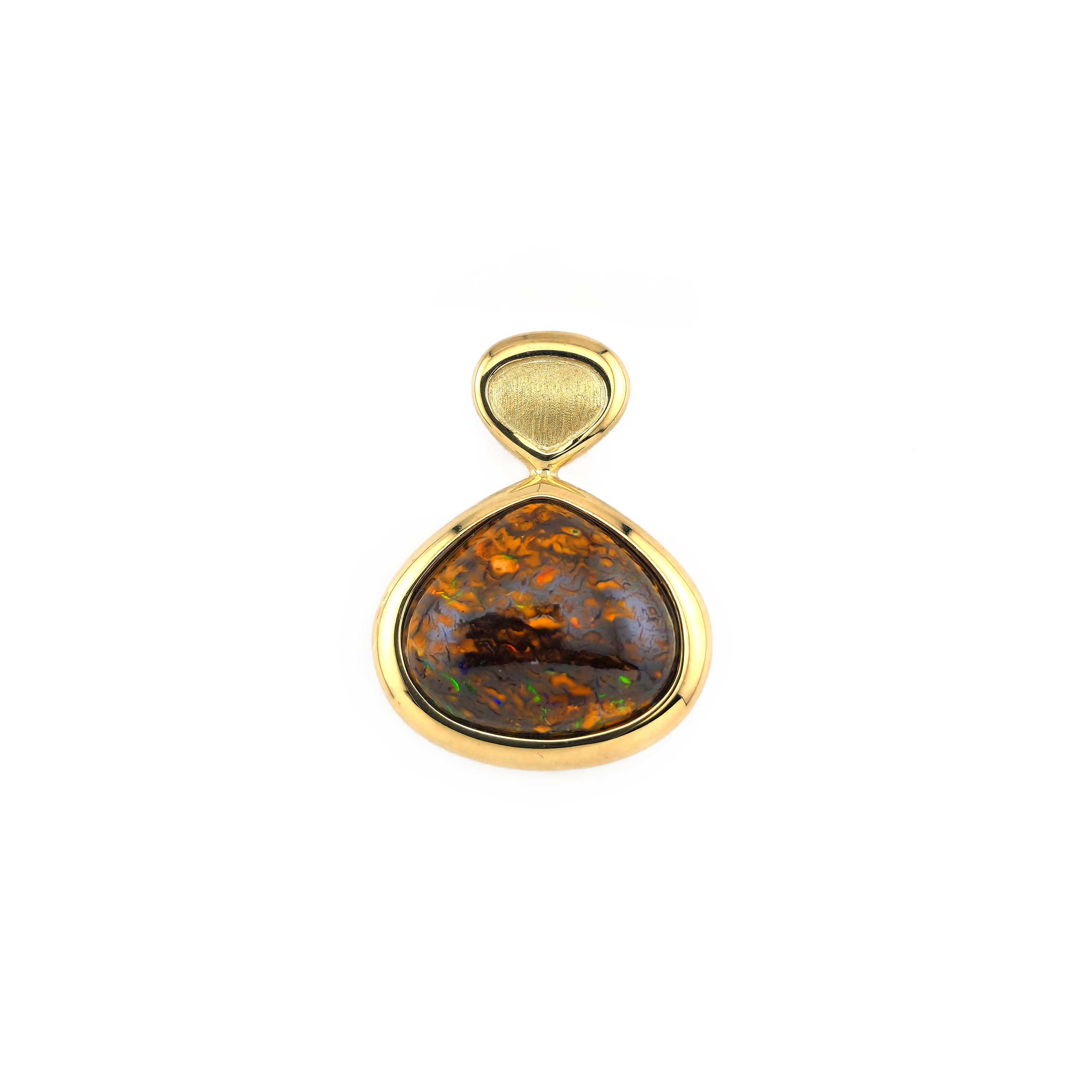 Home Juwelier Göze 17 Boulder Opal Anhänger Gelbgold