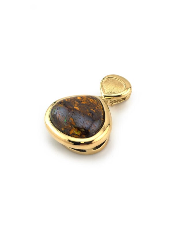 Boulder Opal Anhänger Gelbgold (4)